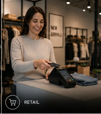 Retail store checkout and customer service environment