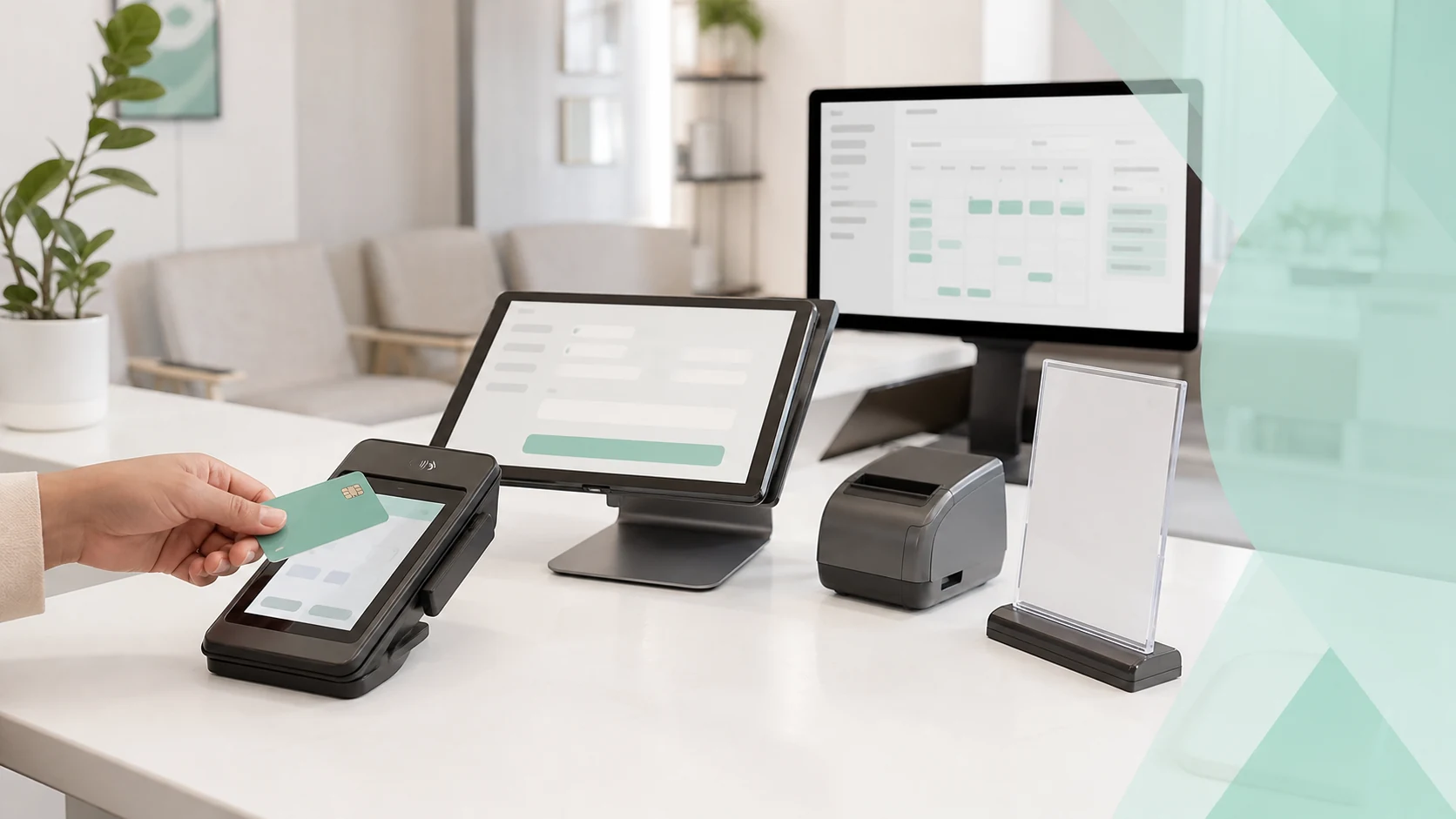 Professional services front desk payment workflow